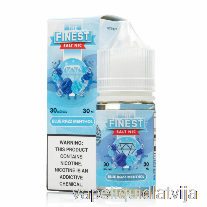 Blue Razz Mentol - Finest Salt Nic - 30ml 30mg Vape šķidrums